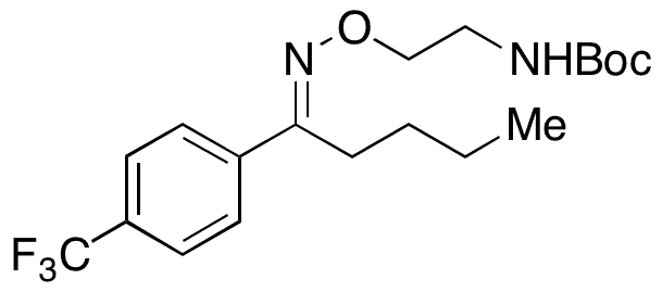Desmethoxy N-Boc Fluvoxamine Hydrochloride - Chemical structure and product image