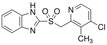 4-Desmethoxypropoxyl-4-chloro Rabeprazole Sulfone - Chemical structure and product image