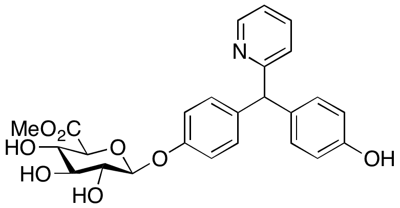 Desacetyl Bisacodyl beta-D-Glucuronide Methyl Ester - Chemical structure and product image