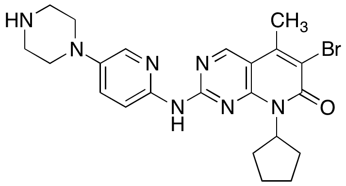6-Desacetyl-6-Bromo Palbociclib - Chemical structure and product image