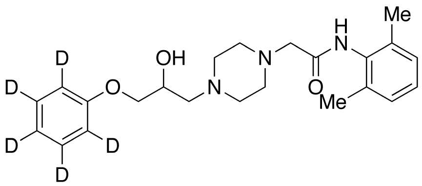 Desmethoxy Ranolazine-d5 - Chemical structure and product image