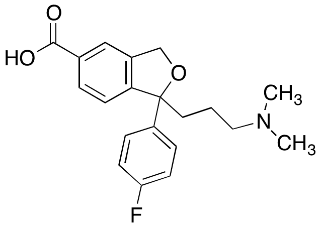 Descyano Citalopram Carboxylic Acid - Chemical structure and product image