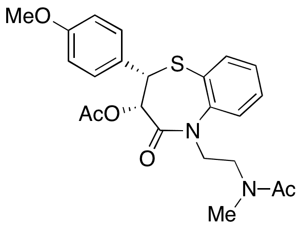 N-Desmethyl-N-acetyl Diltiazem - Chemical structure and product image