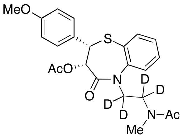 N-Desmethyl-N-acetyl Diltiazem-d4 - Chemical structure and product image