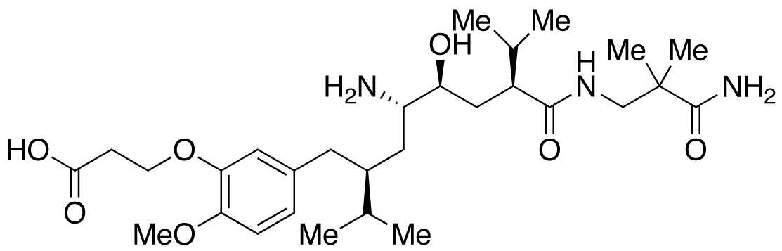3-Desmethoxy Aliskiren 3-Carboxylic Acid - Chemical structure and product image