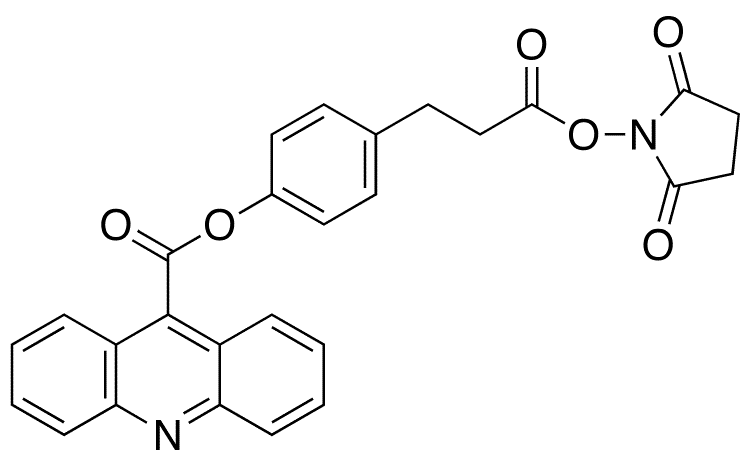Desmethyl Acridinium C2 NHS Ester - Chemical structure and product image