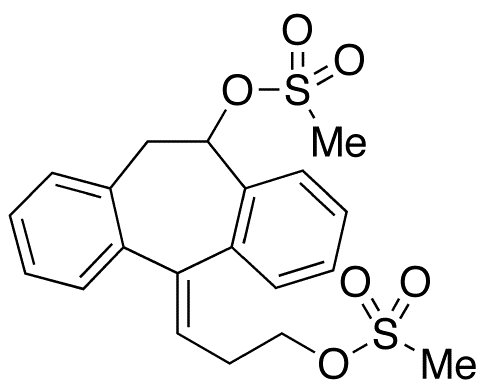 cis-3-Desmethylamino-3,10-di(methanesulfonyl)hydroxy Nortriptyline - Chemical structure and product image