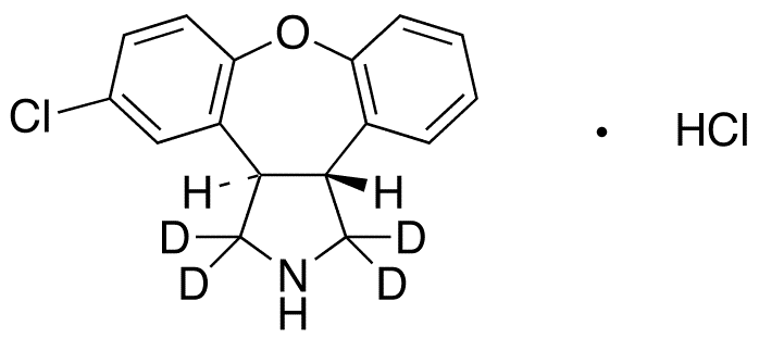 N-Desmethyl Asenapine-d4 Hydrochloride - Chemical structure and product image