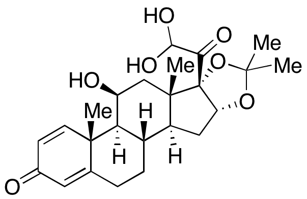 Desonide-21-aldehyde Hydrate - Chemical structure and product image