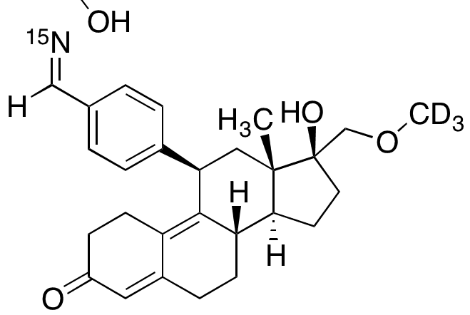 O-Desmethyl-asoprisnil-13CD315N - Chemical structure and product image