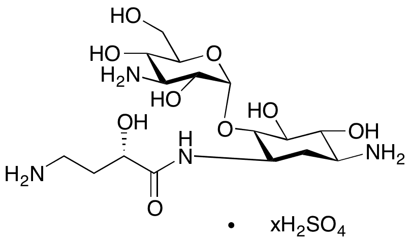 6-O-Des(6-Amino-alfa-D-gluocopyranosyl) Amikacin Sulfate - Chemical structure and product image