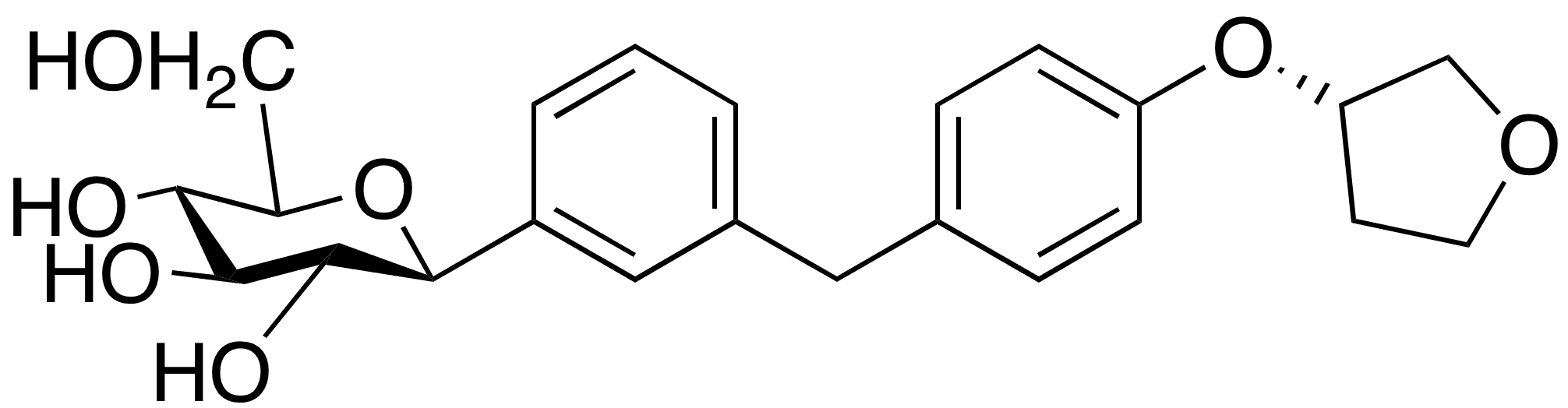 Deschloroempagliflozin - Chemical structure and product image