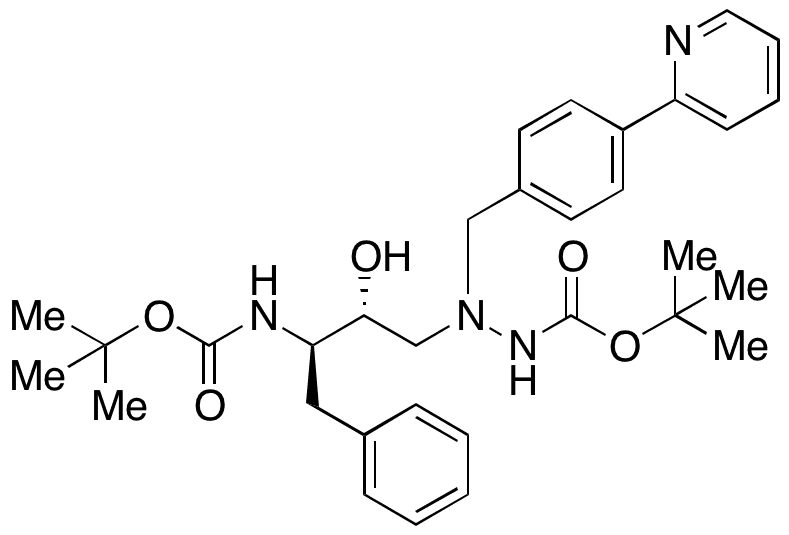 (R,R)-Des-N-(methoxycarbonyl)-L-tert-leucine Bis-Boc Atazanavir - Chemical structure and product image
