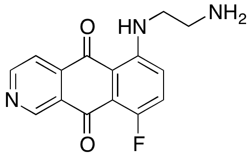 9-Desaminoethylamino-9-fluoro Pixantrone - Chemical structure and product image