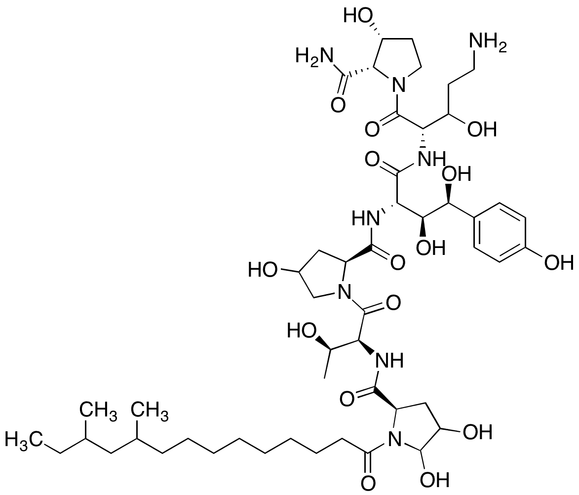 5-Des(2-aminoethylamino)-5-hydroxy-4,5-seco-5,9-cyclo Caspofungin - Chemical structure and product image