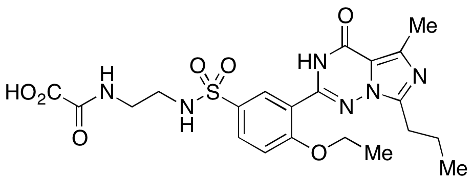 S-Desethylpiperidino S-[2-Carboxyl-2-oxo-ethyl-(2-aminoethyl)amino] Vardenafil - Chemical structure and product image