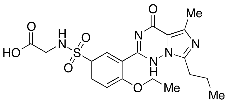 S-Desethylpiperidino S-(Glycin-N-yl) Vardenafil - Chemical structure and product image