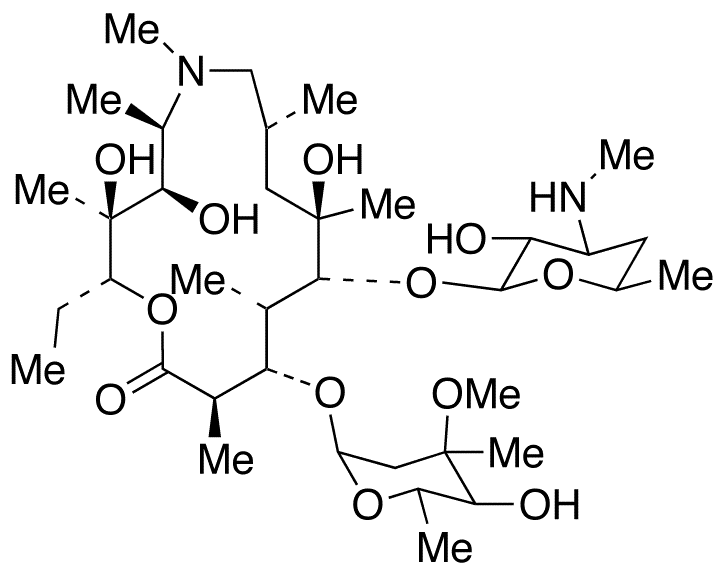 N-Desmethyl Azithromycin - Chemical structure and product image