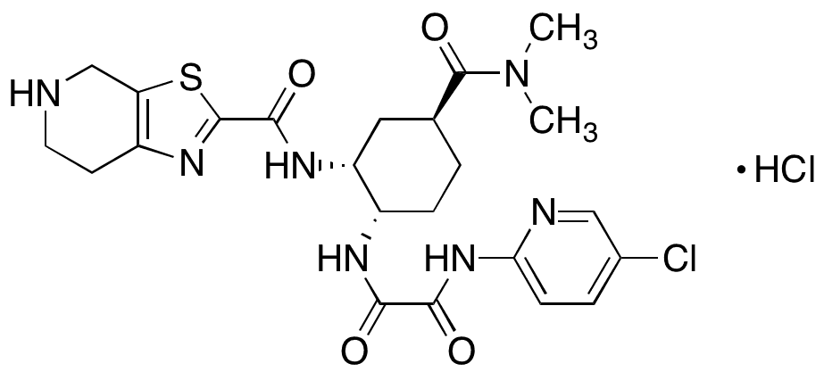 N-Desmethyl Edoxaban Hydrochloride - Chemical structure and product image