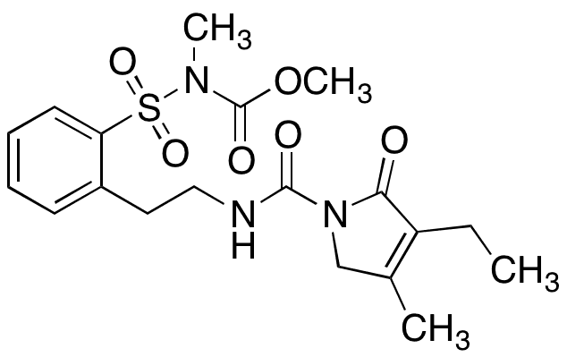 Des(4-methylcyclohexyl)carbamoyl N-Methoxycarbonyl-N-methyl ortho-Glimepiride - Chemical structure and product image