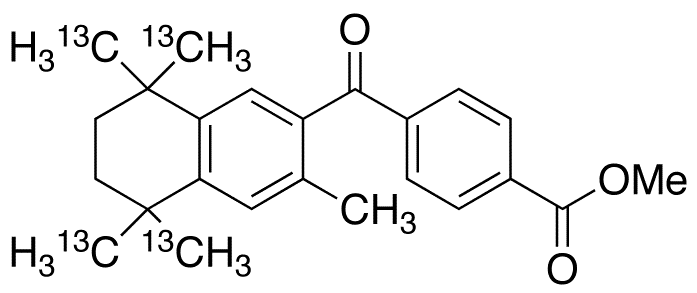 Desmethylene Oxobexarotene-13C4 Methyl Ester - Chemical structure and product image