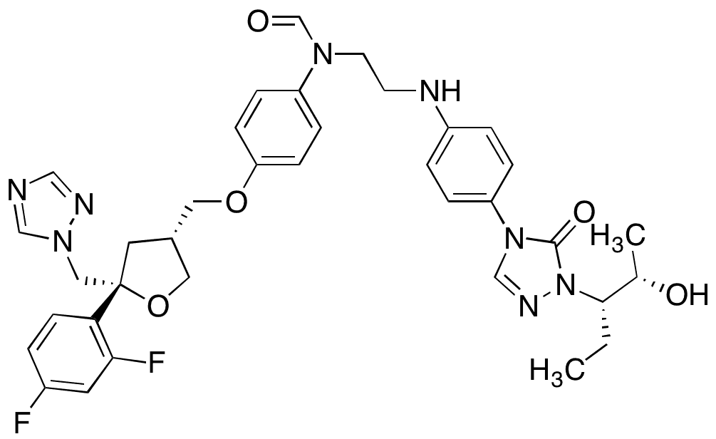 Desethylene Posaconazole N(triazolonophenyl)-Formyl - Chemical structure and product image