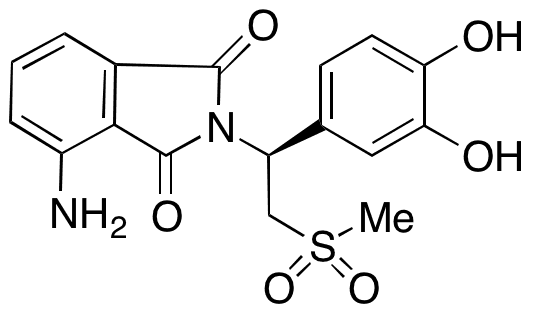 N-Desacetyl O4-Desmethyl O3-Desethyl Apremilast - Chemical structure and product image