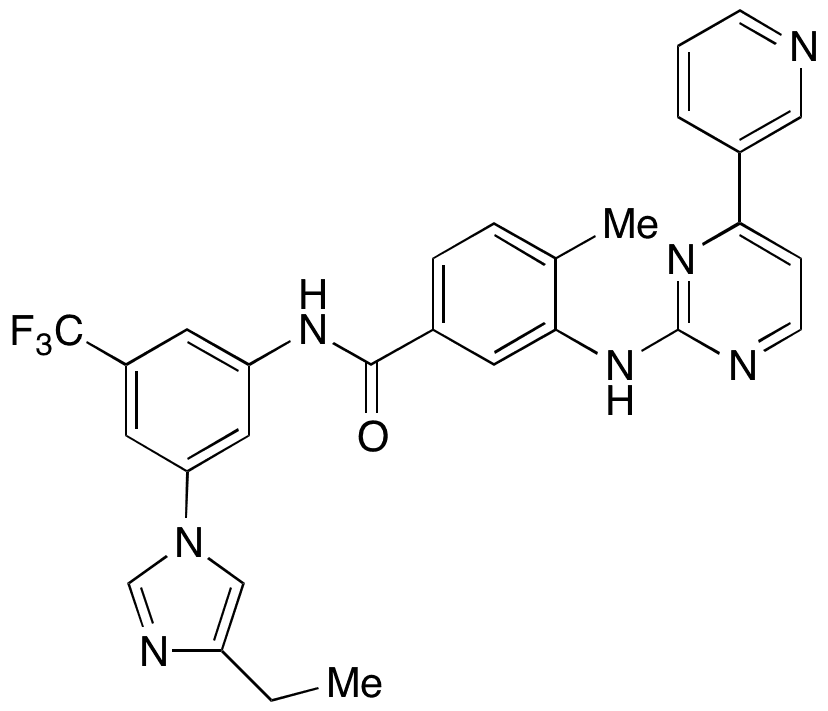 4-Desmethyl-4-ethylimidazolyl Nilotinib - Chemical structure and product image
