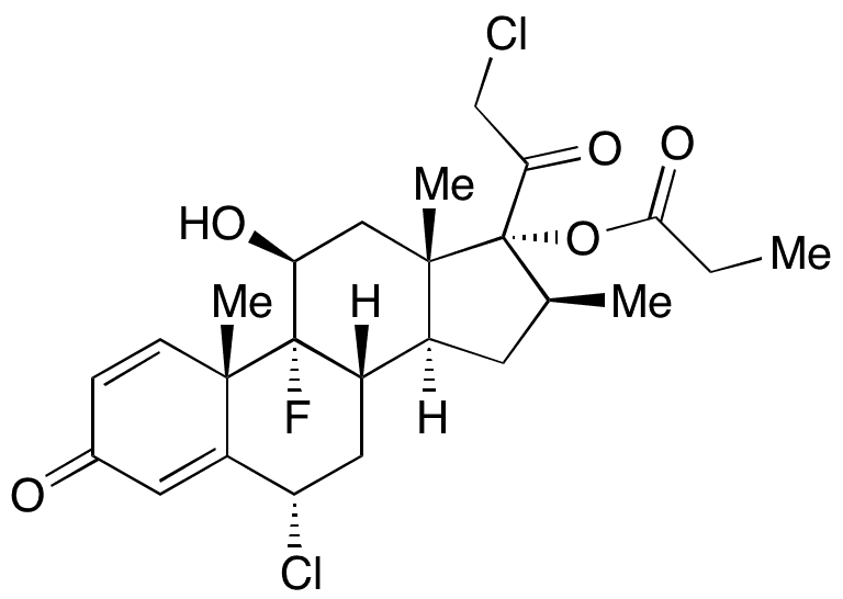 6alfa-Desfluoro-6Î±-chloro Halobetasol Propionate - Chemical structure and product image