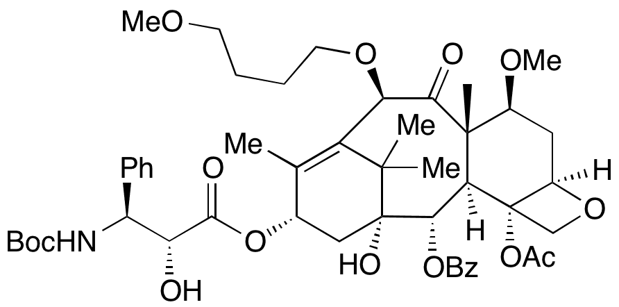10beta-Desmethoxy-10beta-(4-methoxy-butoxy) Cabazitaxel - Chemical structure and product image