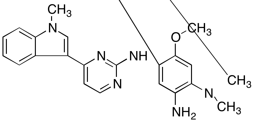 N-Desacryloyl N-Desdimethylaminoethyl-N-methyl Osimertinib - Chemical structure and product image