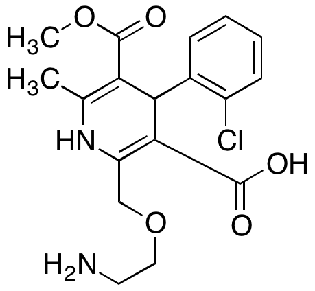 5-O-Desethyl Amlodipine - Chemical structure and product image
