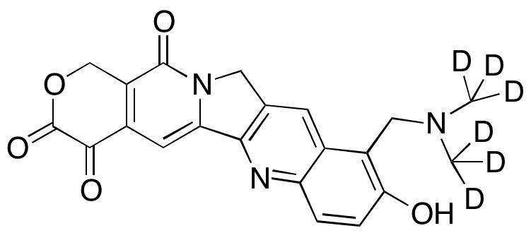 4-Desethyl-4-deshydroxy-4-oxo-topotecan-d6 - Chemical structure and product image