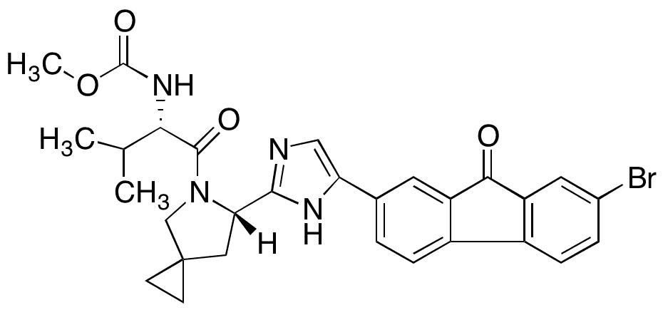 Des-difluoro-oxo Des-(methyl ((S)-1-((1R,3S,4S)-3-(1H-benzo[d]imidazol-2-yl)-2-azabicyclo[2.2.1]heptan-2-yl)-3-methyl-1-oxobutan-2-yl)carbamate) Ledipasvir - Chemical structure and product image