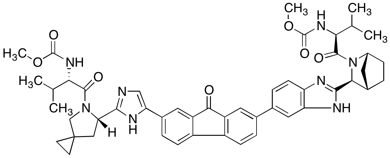 Des-difluoro Keto Ledipasvir - Chemical structure and product image