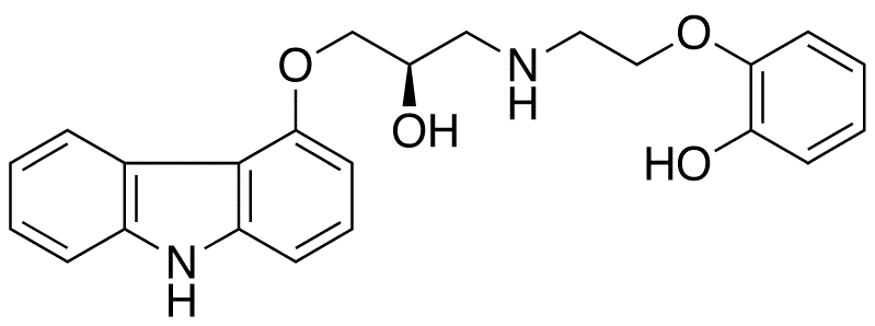 (R)-(+)-O-Desmethyl Carvedilol - Chemical structure and product image