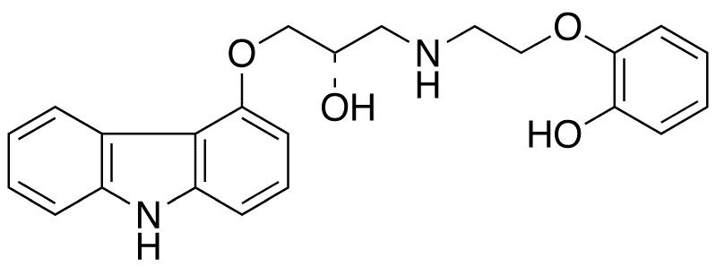 (S)-(-)-O-Desmethyl Carvedilol - Chemical structure and product image