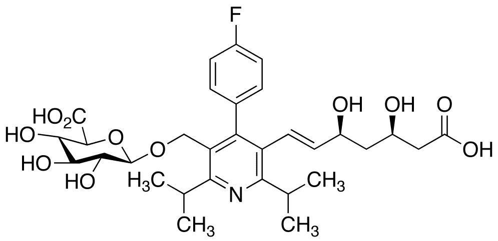 Desmethyl Cerivastatin-O-beta-D-glucuronide - Chemical structure and product image
