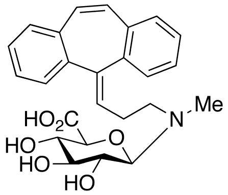 Desmethyl Cyclobenzaprine N-beta-D-Glucuronide - Chemical structure and product image