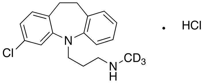 N-Desmethyl Clomipramine-d3 Hydrochloride - Chemical structure and product image