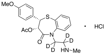 N-Desmethyl Diltiazem-d4 Hydrochloride - Chemical structure and product image
