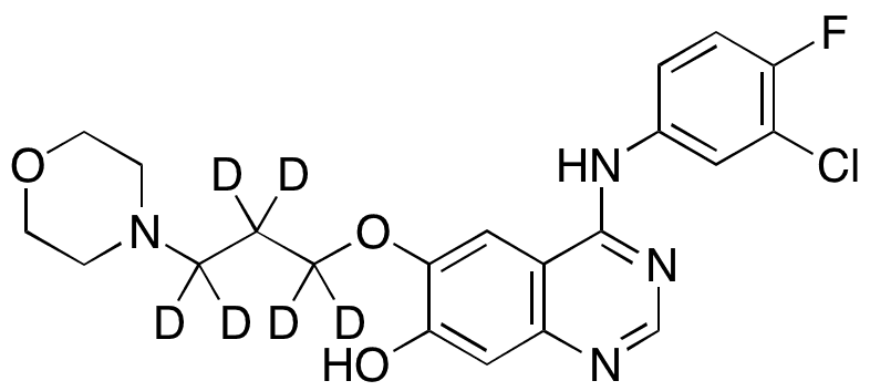 O-Desmethyl Gefitinib-d6 - Chemical structure and product image