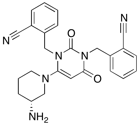 N-Desmethyl,N-2(2-cyanobenzyl) Alogliptin - Chemical structure and product image