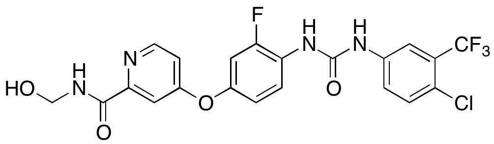 N-Desmethyl N-Hydroxymethyl Regorafenib - Chemical structure and product image