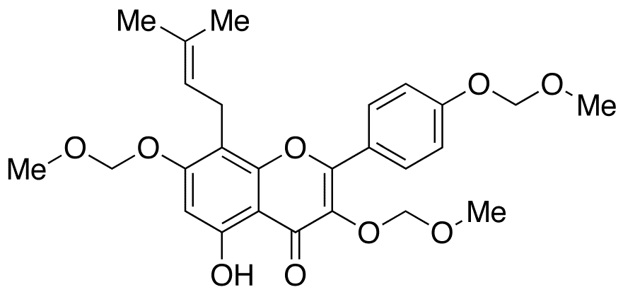Desmethyl Icaritin Tri-O-methoxymethyl Ether - Chemical structure and product image