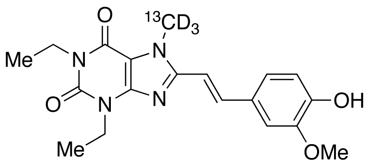 4-Desmethyl Istradefylline-d3,13C - Chemical structure and product image