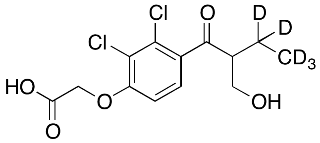 2-Desmethylene-2-hydroxymethyl Ethacrynic Acid-d5 - Chemical structure and product image