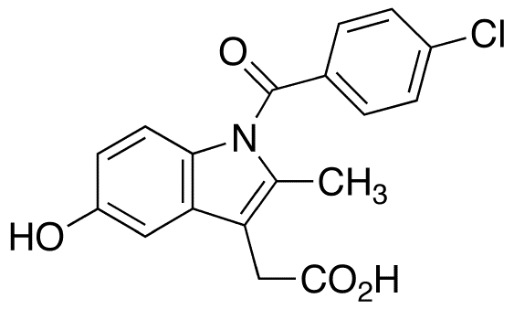 O-Desmethyl Indomethacin - Chemical structure and product image