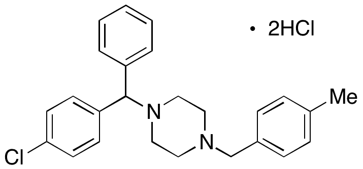3-Desmethyl 4-Methyl Meclizine Dihydrochloride - Chemical structure and product image