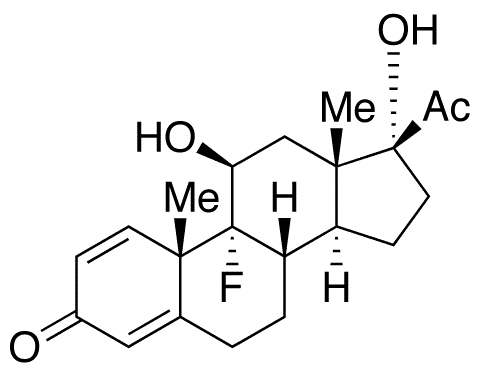 Desmethyl Fluorometholone - Chemical structure and product image